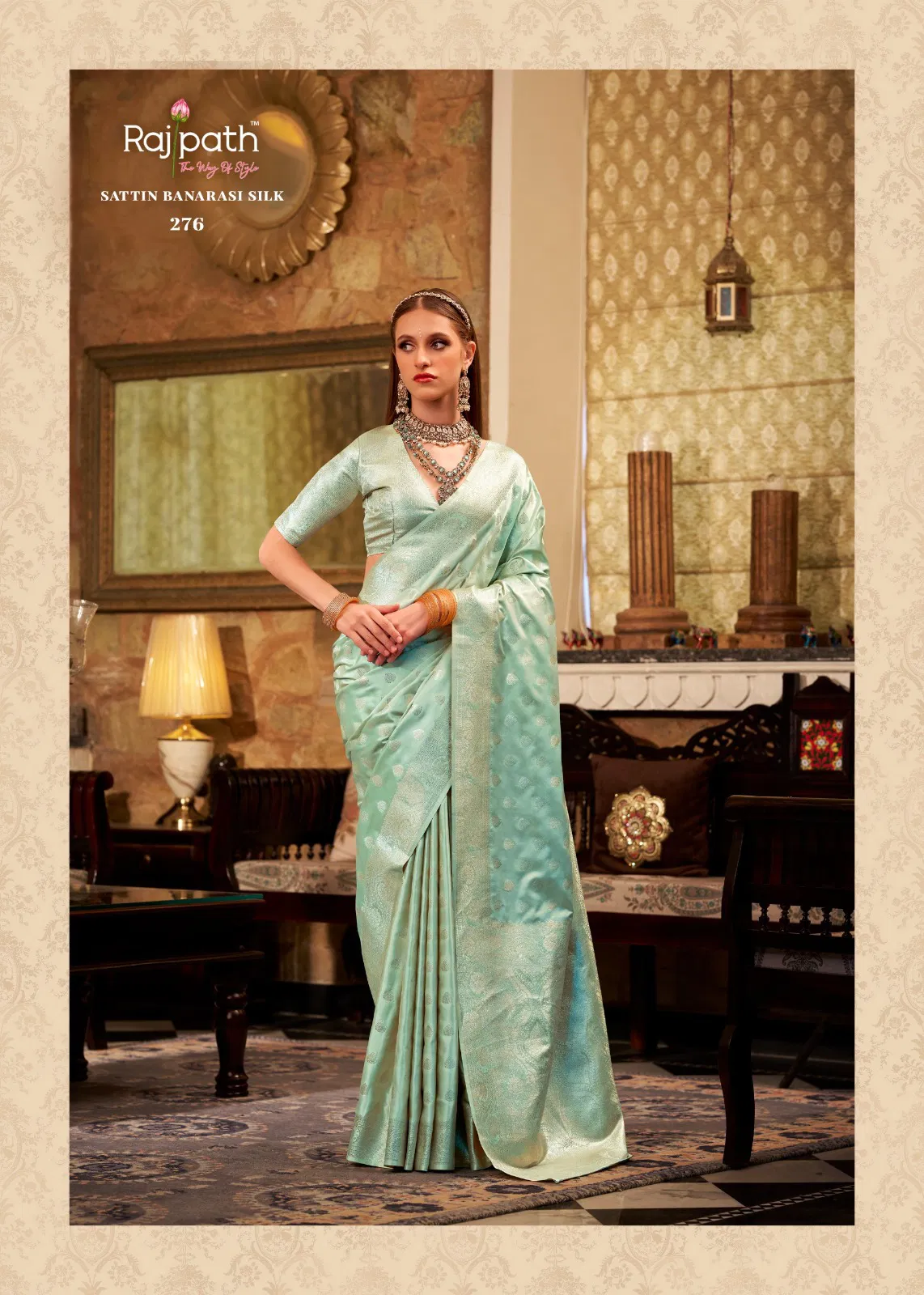 Shella Gold By Rajpath Soft Sattin Silk Saree Wholesale Clothing Suppliers In India